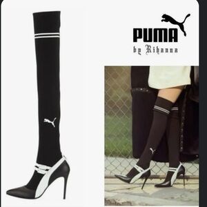 Puma x Fenty Knitted High Mary Jane Womens Heeled boots
